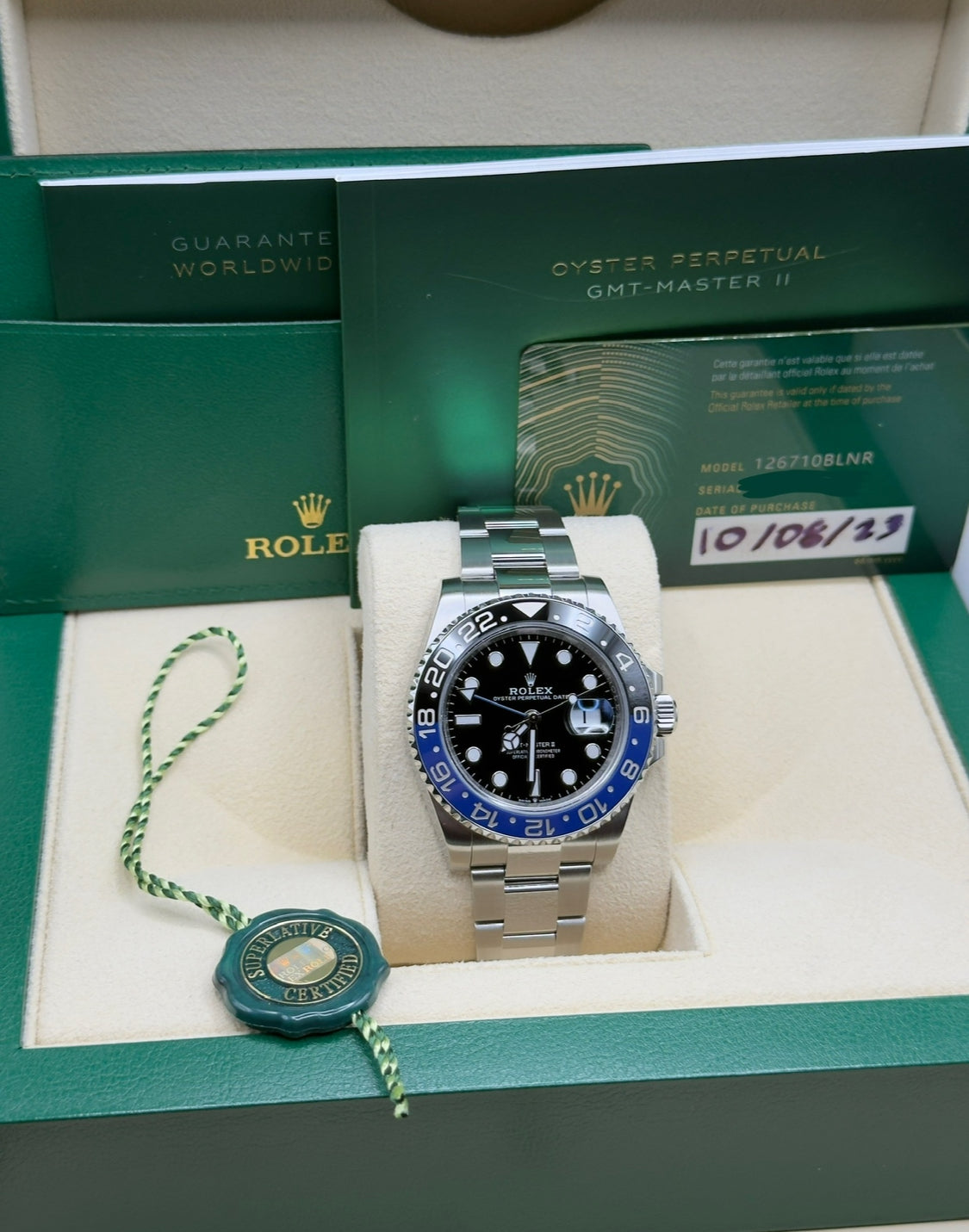 Rolex GMT Master II "Batman"