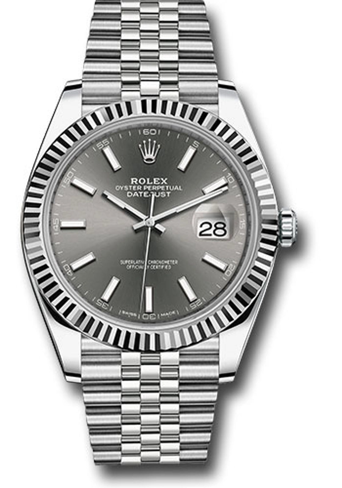 Rolex Datejust 41 Dark Rhodium Index Jubilee 126334