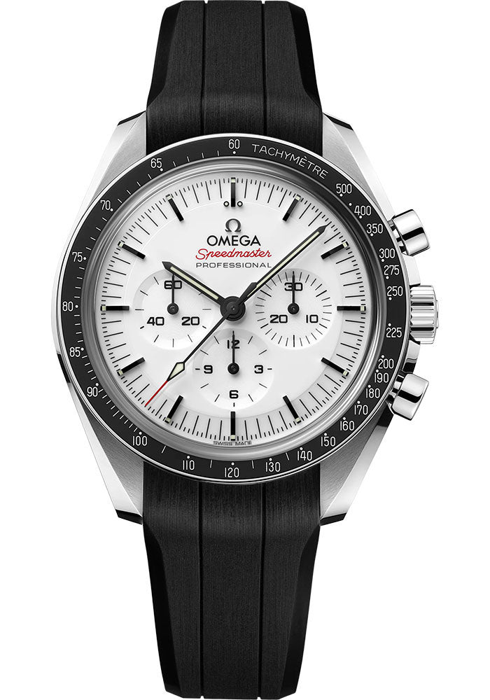Omega Speedmaster Moonwatch Professional White Rubber Strap 310.32.42.50.04.001