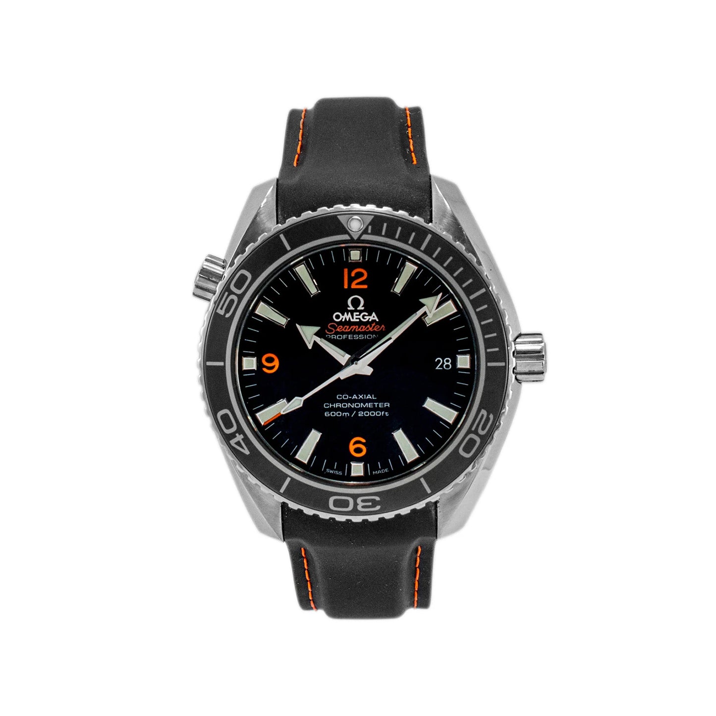 Omega Planet Ocean GMT Black Dial on Rubber 232.32.44.22.01.002 Complete 2024