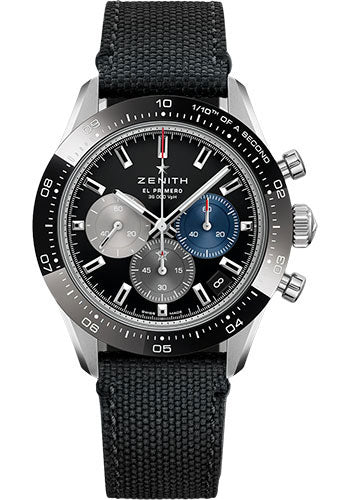 Zenith Chronomaster Sport Black Rubber Strap 03.3100.3600/21.C822