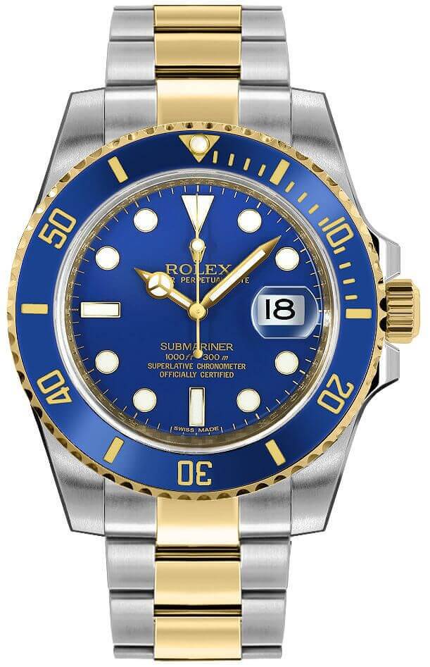 Rolex Submariner Blusey Flat Blue Oyster 116613LB