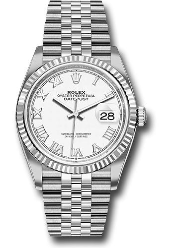 Rolex Datejust 36 White Roman Jubilee 126234