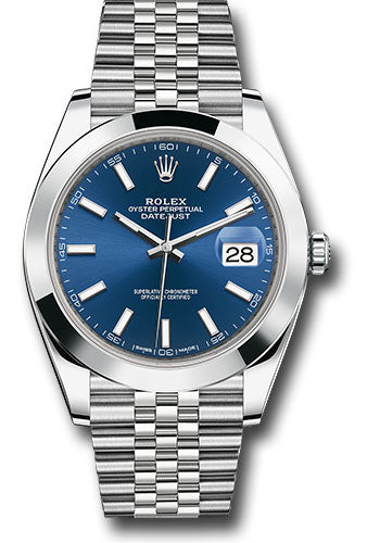 Rolex Datejust 41 Blue Index Dial on Jubilee 126300 Complete 2024