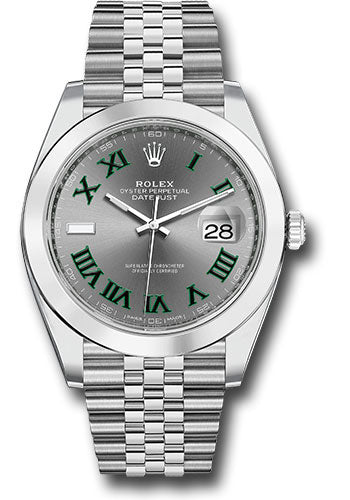 Rolex Datejust 41 Slate Green Roman Dial on Jubilee 126300 Complete 2026