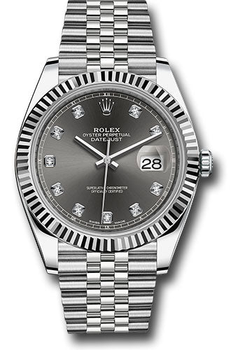 Rolex Datejust 41 Dark Rhodium Diamond Jubilee 126334