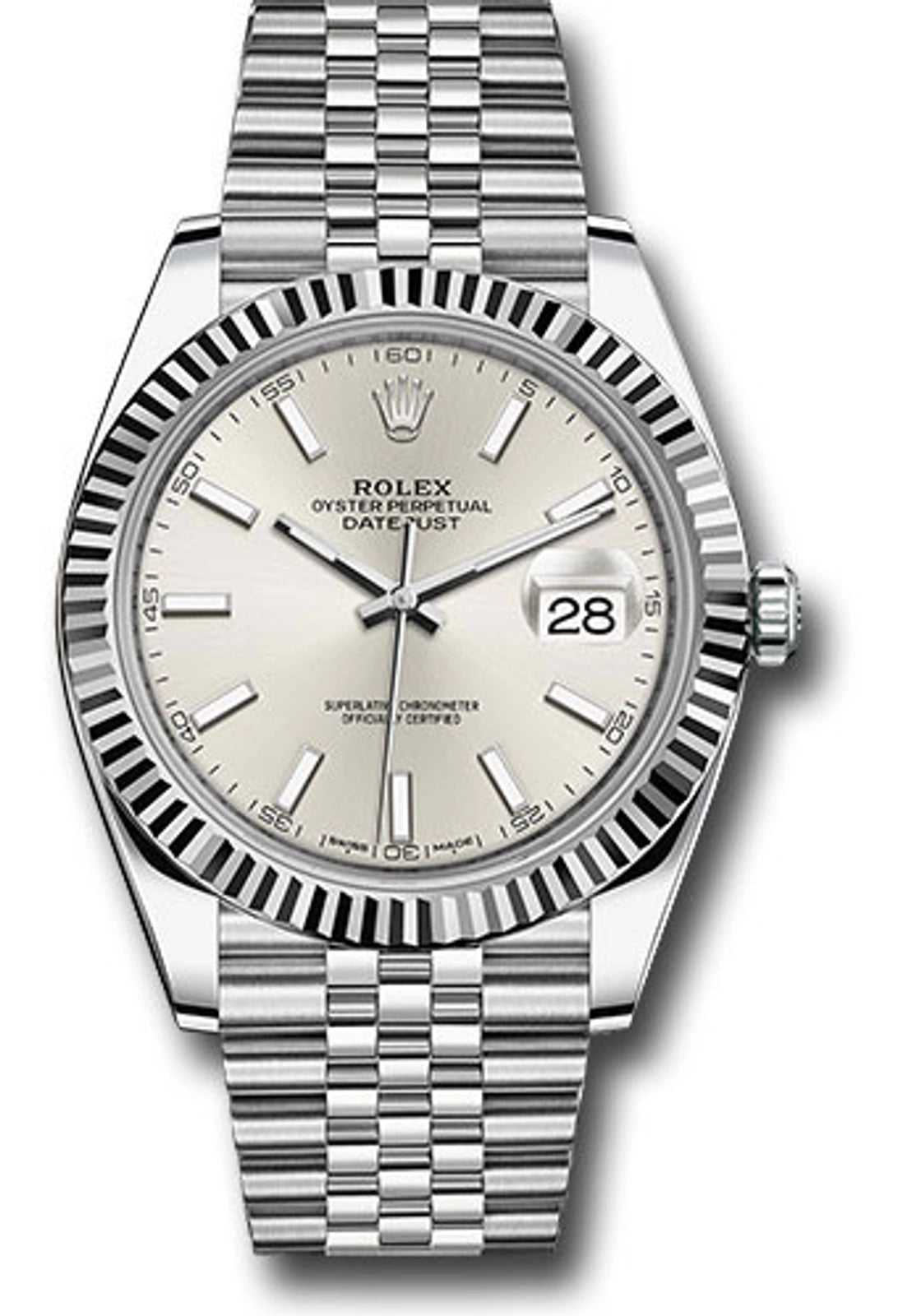Rolex Datejust 41 Silver Index Jubilee 126334