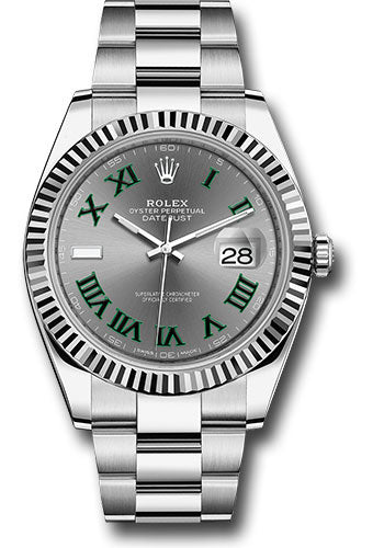 Rolex Datejust 41 Slate Green Roman Dial on Oyster 126334 Card 2026