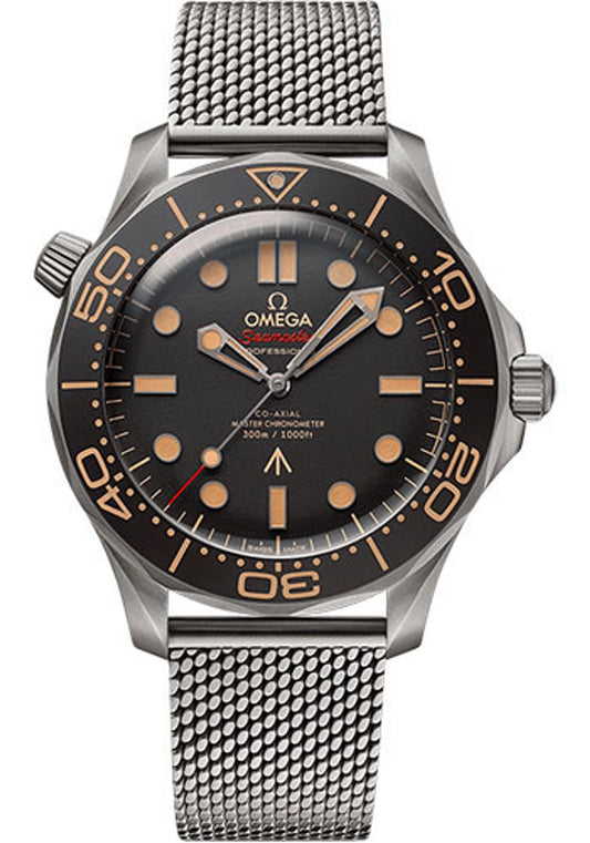 Omega Seamaster Diver 300M Omega Co-Axial Master Chronometer 007 Edition Brown Bracelet 210.90.42.20.01.001