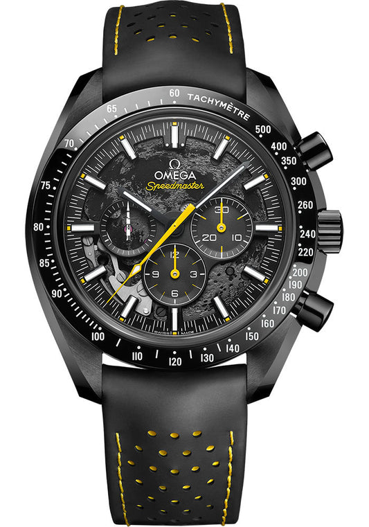 Omega Speedmaster Dark Side of the Moon Black Dial on Rubber Strap 310.92.44.50.01.001 Complete Open Date
